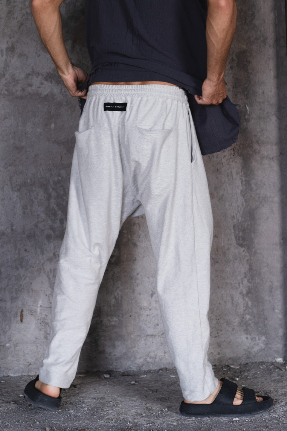 HEAVY COTTON DROP CROTCH PANTS