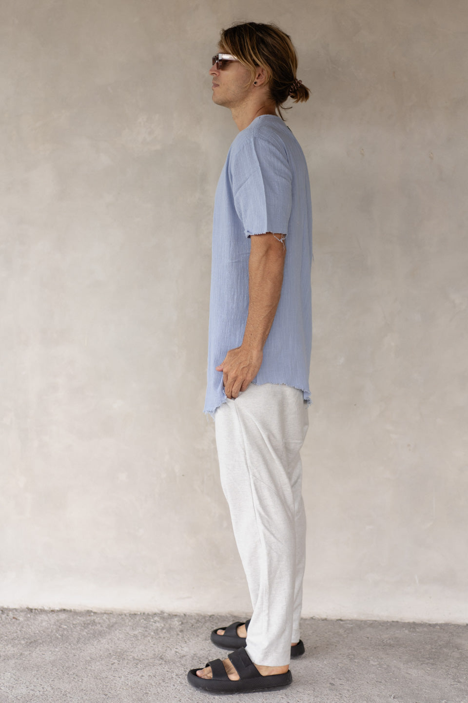 LONG TEE BLUE