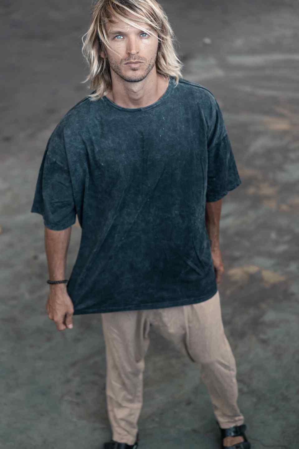 OVERSIZED STONE WASHED TEE