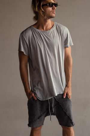 HAND DYED BLUE ULTRA LITE TWIST TEE