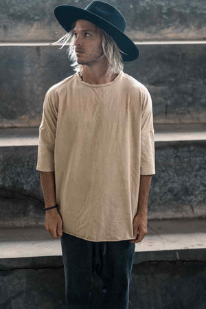 HEAVY COTTON 3 QUARTER TEE