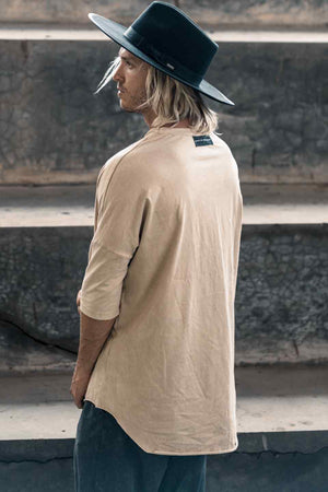 HEAVY COTTON 3 QUARTER TEE